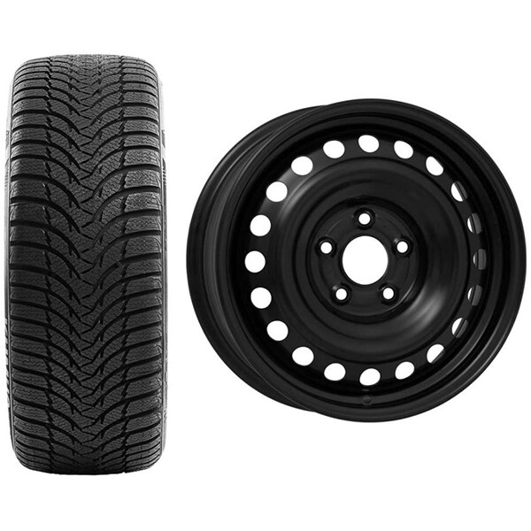 Roata completa Hyundai Kona - Janta otel ALCAR 7001 6.5x16 + anvelopa Iarna Kumho WP51 205/60R16 92H + Senzor presiune ALCAR