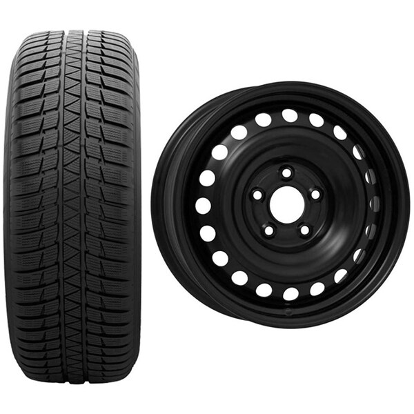 Roata completa Hyundai Kona - Janta otel ALCAR 7001 6.5x16 + anvelopa Iarna Sumitomo WT200 205/60R16 96H + Senzor presiune ALCAR