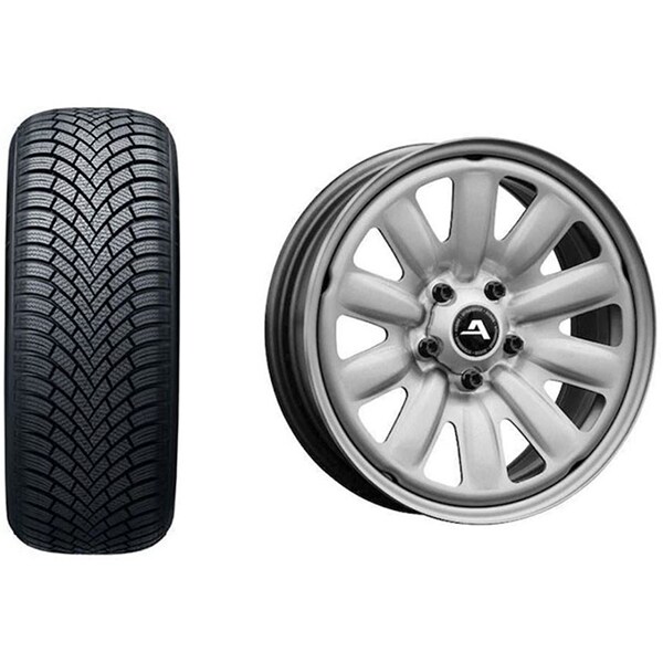 Roata completa VW T-Roc, Audi Q2 - Janta otel ALCAR 130301 6x16 + anvelopa Iarna Nexen WINGUARD SNOW G3 WH21 205/60R16 92H