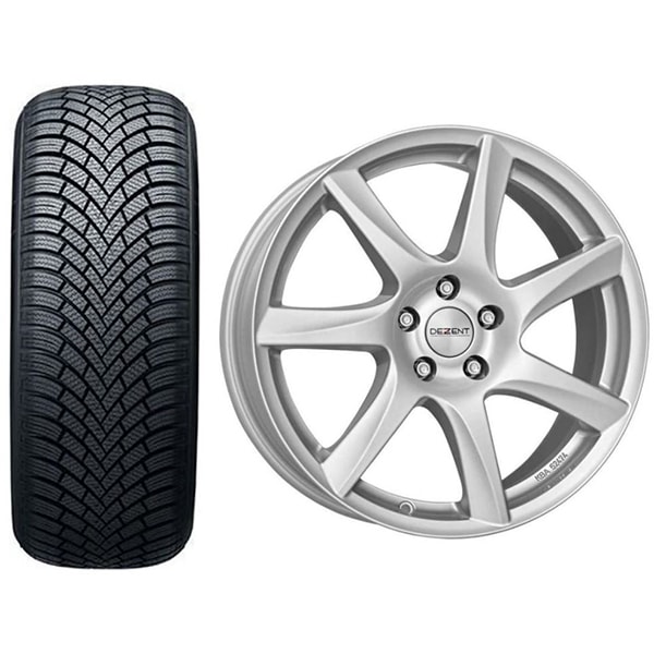 Roata completa Skoda Kamiq, VW T-Cross - Janta aliaj Dezent TW Silver 6.5x16 + anvelopa iarna Nexen Winguard SnowG3 WH21 205/60R16 92H