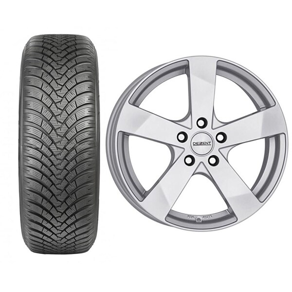 Roata completa Audi Q3, Seat Tarraco, Skoda Kodiaq, VW Tiguan - Janta aliaj Dezent TD 7.5x17 + anvelopa iarna Falken HS01-SUV 215/65R17 99H