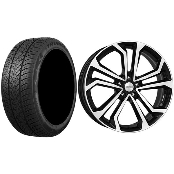 Roata completa Ford Kuga III - Janta aliaj Dezent TA Dark 7x17 + anvelopa iarna Triangle TW401 225/65R17 106H + Senzor presiune ALCAR
