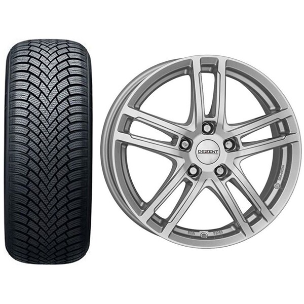Roata completa Hyundai Kona - Janta aliaj Dezent TZ 7x16 + anvelopa iarna Nexen Winguard Snow G 3 WH21 205/60R16 92H + Senzor presiune ALCAR 