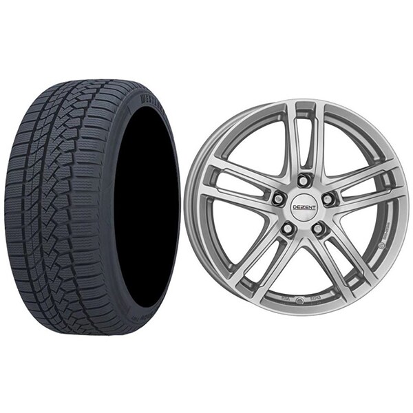 Roata completa Hyundai Kona - Janta aliaj Dezent TZ 7x16 + anvelopa iarna Westlake Z507 205/60R16 92H + Senzor presiune ALCAR 