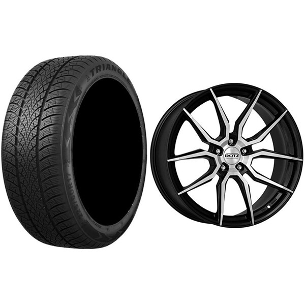 Roata completa Hyundai Kona - Janta aliaj Dotz Misano Dark 7.5x17 + anvelopa iarna Triangle TW401 215/50R17 95V  + Senzor presiune ALCAR 