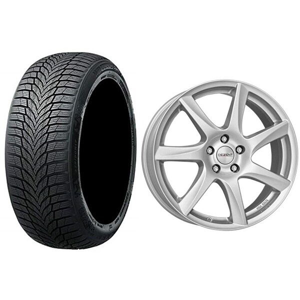 Roata completa Mercedes GLC/GLC Coupe - Janta aliaj Dezent TW Silver 8x18 + anvelopa iarna Nexen Winguard Sport2 235/60R18 107H + Senzor presiune ALCAR 