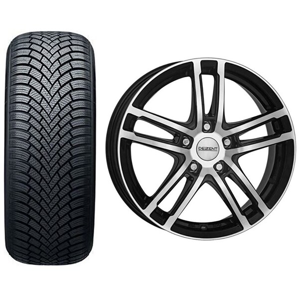 Roata completa Mazda 3 - Janta aliaj Dezent TZ Dark 7x16 + anvelopa iarna Nexen Winguard SNOW G 3 WH21 205/60R16 92H + Senzor presiune ALCAR 