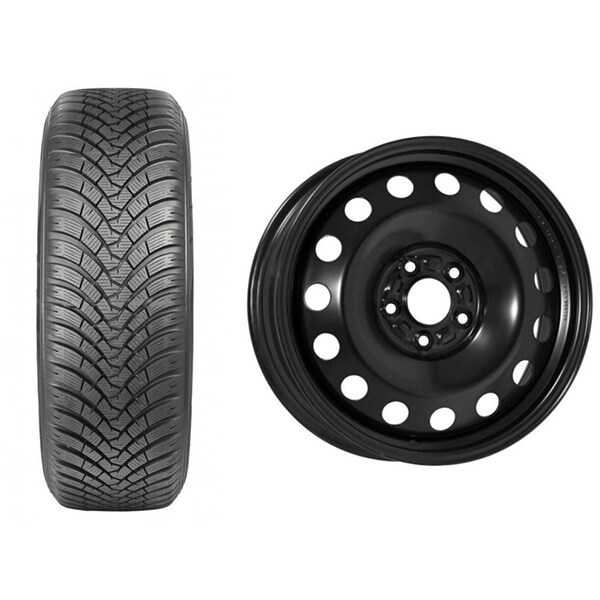 Roata completa Mazda CX-5 - Janta otel Alcar 9012 7x17 + anvelopa iarna Falken HS01-SUV 225/65R17 106H  + Senzor presiune ALCAR