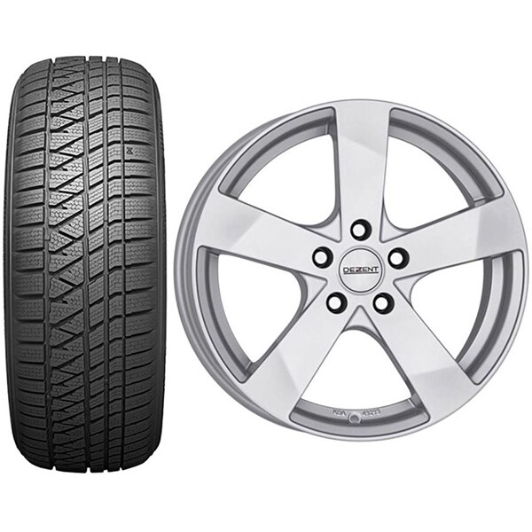 Roata completa Mazda CX-5 - Janta aliaj Dezent TD 7.5x18 + anvelopa iarna Kumho WS71 225/60R18 104H + Senzor presiune ALCAR 