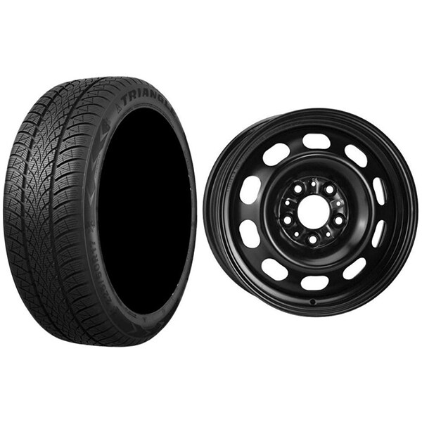 Roata completa BMW Seria 3 (F30/F80/F31)/Seria 4 Gran Coupe (F36) - Janta otel Alcar 8008 7x16 + anvelopa iarna Triangle TW401 205/60R16 96H + Senzor presiune ALCAR