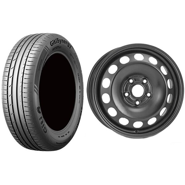 Roata completa VW Golf 7, Skoda Octavia 3, Seat Leon - Janta otel ALCAR 8667 5x112, 16 inch + anvelopa vara Giti GitiSynergy H2 205/55R16 91V