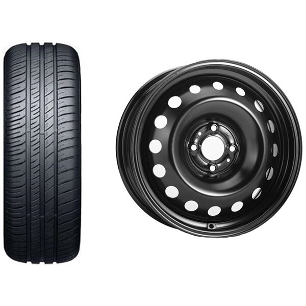 Roata completa Renault Captur 2013-2019 - Janta otel ALCAR 8312 4x100, 16 inch + anvelopa vara Nexen N'blue S 205/60R16 92H + Senzor presiune ALCAR