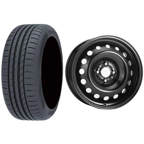 Roata completa Renault Captur 2013-2019 - Janta otel ALCAR 8312 4x100, 16 inch + anvelopa vara Westlake Z107 205/60R16 92V + Senzor presiune ALCAR