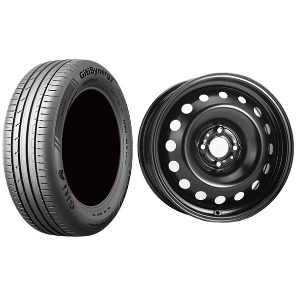 Roata completa Renault Captur 2013-2019 - Janta otel ALCAR 8312 4x100, 16 inch + anvelopa vara Giti GitiSynergy H2 205/60R16 96H/XL + Senzor presiune ALCAR