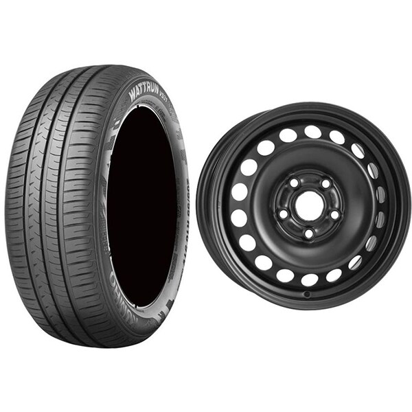 Roata completa VW Golf 7, Skoda Octavia 3, Seat Leon - Janta otel ALCAR 7755, 5x112, 15 inch + Anvelopa vara Kumho VS31 195/65R15 91H