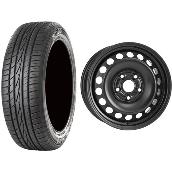 Roata completa VW Golf 7, Skoda Octavia 3, Seat Leon - Janta otel ALCAR 7755, 5x112, 15 inch + Anvelopa vara Sumitomo BC100 195/65R15 91H