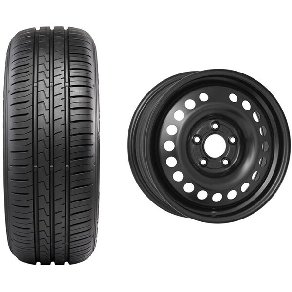 Roata completa Kia Ceed/CeedSW - Janta otel ALCAR 6595, 5x114.3, 16 inch + Anvelopa vara Falken Ziex ZE310EC 205/55R16 91V + Senzor presiune ALCAR