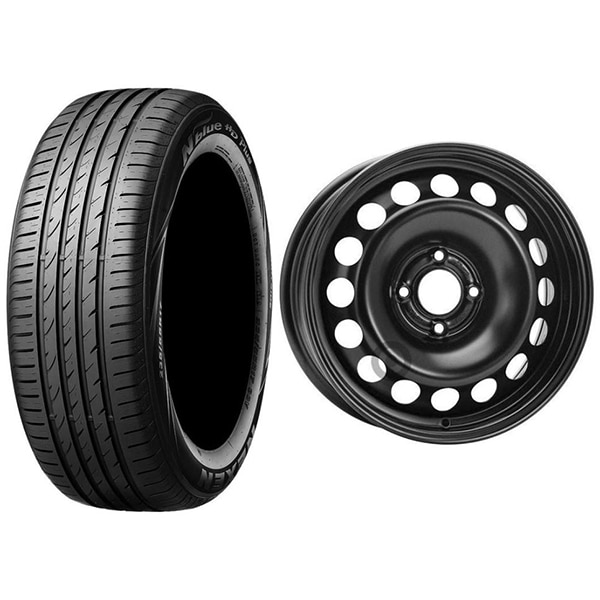 Roata completa Opel CrosslandX, Citroen C3 - Janta otel ALCAR 9432, 4x108, 16 inch + Anvelopa vara Nexen N'blue HD Plus 195/60R16 89H