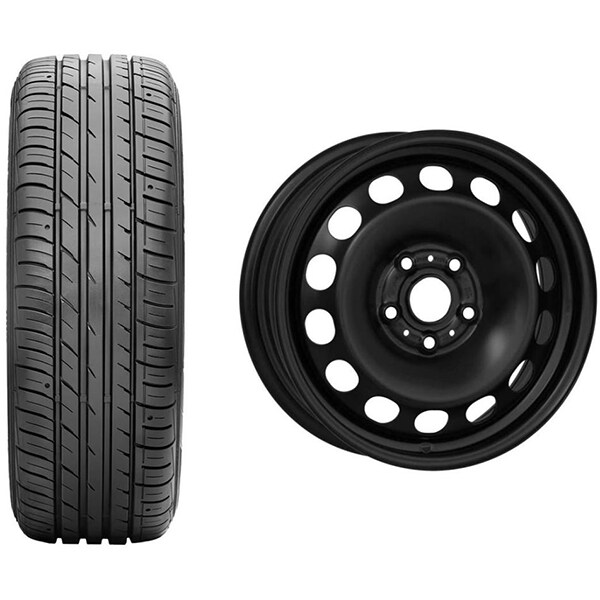 Roata completa Skoda Karoq, Seat Ateca - Janta otel ALCAR 6665, 5x112, 16 inch + Anvelopa vara Falken Ziex ZE914A EC 215/60R16 95V