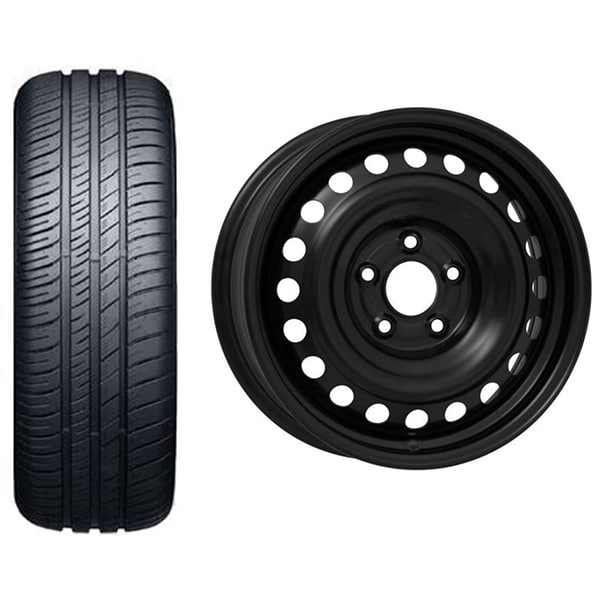 Roata completa Hyundai Kona - Janta otel ALCAR 7001, 5x114.3, 16 inch + Anvelopa vara Nexen N'blue S 205/60R16 92H + Senzor presiune ALCAR 