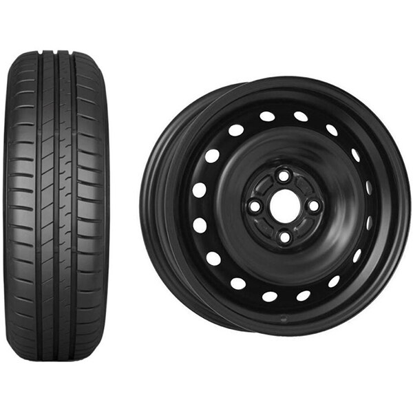 Roata completa Suzuki Ignis/Swift - Janta otel ALCAR 4035, 4x100, 15 inch + anvelopa vara Falken SN110 175/65R15 84T + Senzor presiune ALCAR