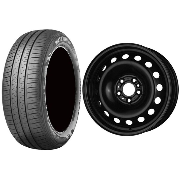 Roata completa Fiat Tipo - Janta otel ALCAR 4105 5x98, 15 inch + Anvelopa vara Kumho VS31 195/65R15 91H