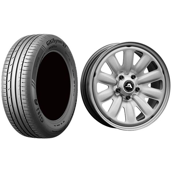 Roata completa Renault Megane - Janta otel ALCAR HYBRIDRAD 130404, 5x114.3, 16 inch + Anvelopa vara Giti GitiSynergy H2 205/55R16 91V + Senzor presiune ALCAR