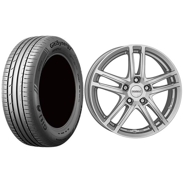 Roata completa VW T-Roc, Skoda Karoq, Seat Ateca - Janta aliaj Dezent TZ 5x112, 17 inch + Anvelopa vara Giti GitiSynergy H2 215/55R17 98H 