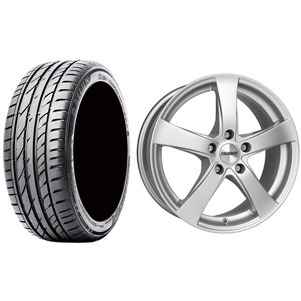 Roata completa Mercedes GLC/GLC Coupe - Janta aliaj Dezent RE 5x112, 18 inch + Anvelopa vara Sailun Atrezzo ZSR SUV 235/60R18 107V/XL + Senzor presiune ALCAR