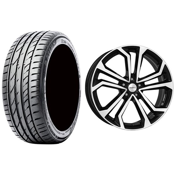 Roata completa Mercedes GLC/GLC Coupe - Janta aliaj Dezent TA dark 5x112, 18 inch + Anvelopa vara Sailun Atrezzo ZSR SUV 235/60R18 107V/XL + Senzor presiune ALCAR 