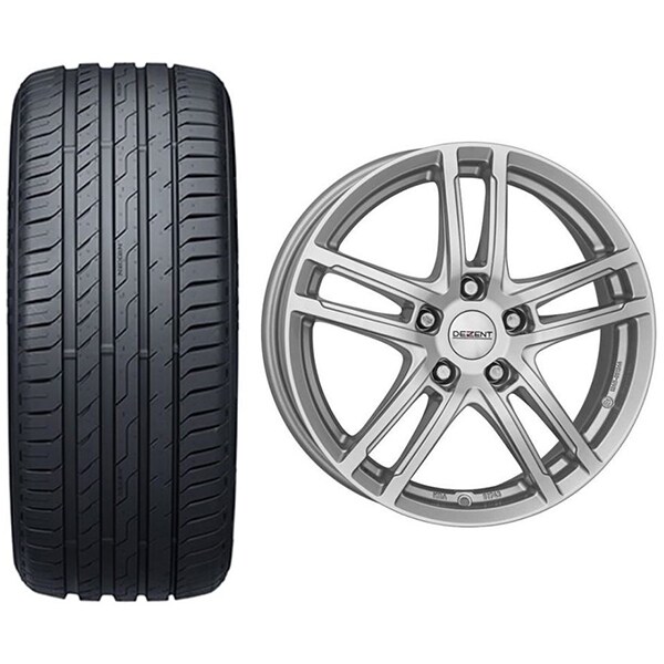 Roata completa Mazda CX-5 - Janta aliaj Dezent TZ 5x114.3, 18 inch + Anvelopa vara Nexen N'Fera Sport SUV  225/60R18 100W + Senzor presiune ALCAR 