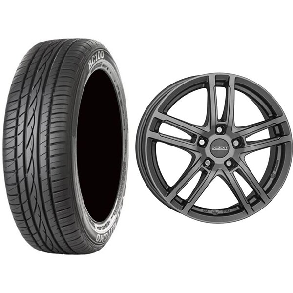 Roata completa Mazda CX-30 - Janta aliaj Dezent TZ graphite 5x114.3, 16 inch + Anvelopa vara Sumitomo BC100 215/65R16 98H + Senzor presiune ALCAR