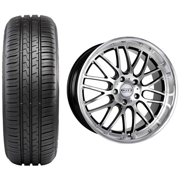 Roata completa Opel Astra J - Janta aliaj Dotz Mugello 5x115, 16 inch + Anvelopa vara Falken Ziex ZE310EC 205/55R16 91V + Senzor presiune ALCAR