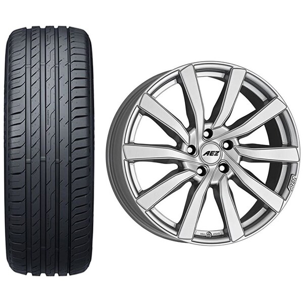 Roata completa Hyundai Tucson - Janta aliaj AEZ Reef si 5x114.3, 19 inch + Anvelopa vara Nexen N'Fera Sport 245/45R19 102Y + Senzor presiune ALCAR