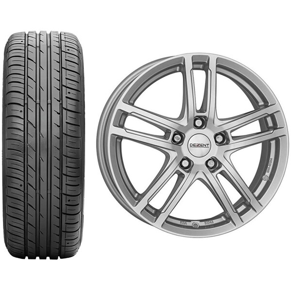 Roata completa Hyundai Tucson - Janta aliaj Dezent TZ 5x114.3, 17 inch + Anvelopa vara Falken Ziex ZE914A EC 225/60R17 99H + Senzor presiune ALCAR