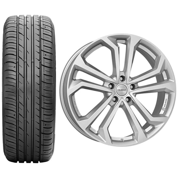 Roata completa Hyundai Tucson - Janta aliaj Dezent TA silver 5x114.3, 17 inch + Anvelopa vara Falken Ziex ZE914A EC 225/60R17 99H + Senzor presiune ALCAR 