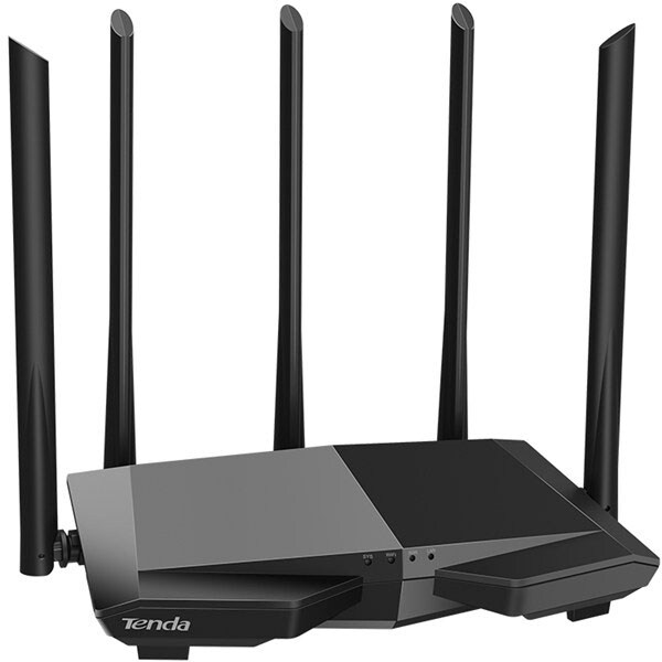 Router Wireless TENDA AC7 AC1200, Dual-Band 300 + 867 Mbps, negru
