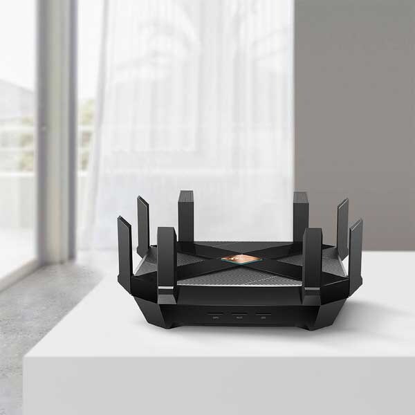 Router Wireless Gigabit TP-LINK Archer AX6000, Wi-Fi 6, Dual-band 1148 + 4804 Mbps, negru
