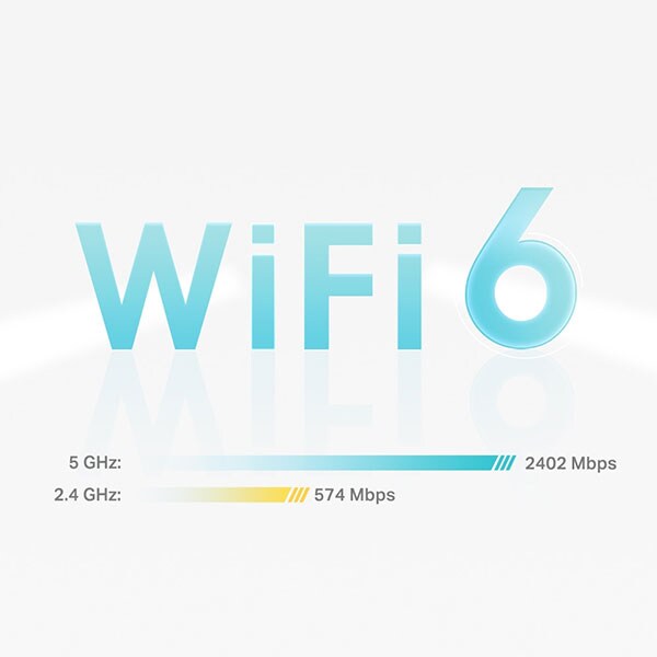 Sistem Wireless Mesh Gigabit TP-LINK Deco X50 AX3000, WI-Fi 6, Dual Band 574 + 2402 Mbps, 2 Buc, alb