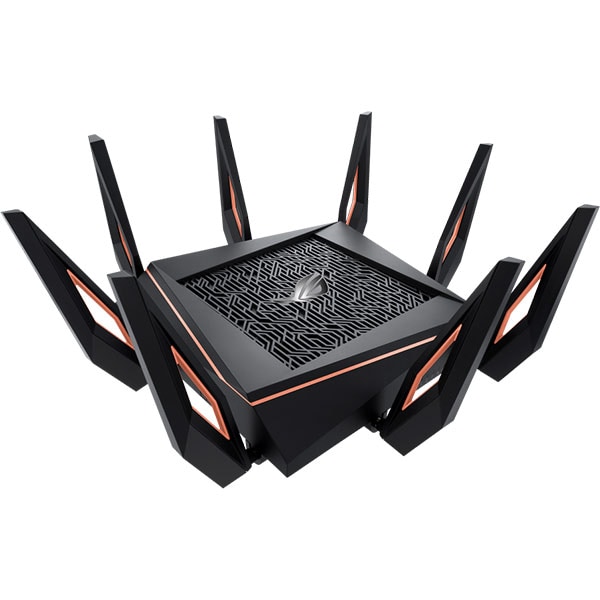 Router Wireless Gigabit ASUS ROG Rapture GT-AX11000, Wi-Fi 6, Tri-Band 1148 + 4804 + 4804 Mbps, USB 3.0, negru