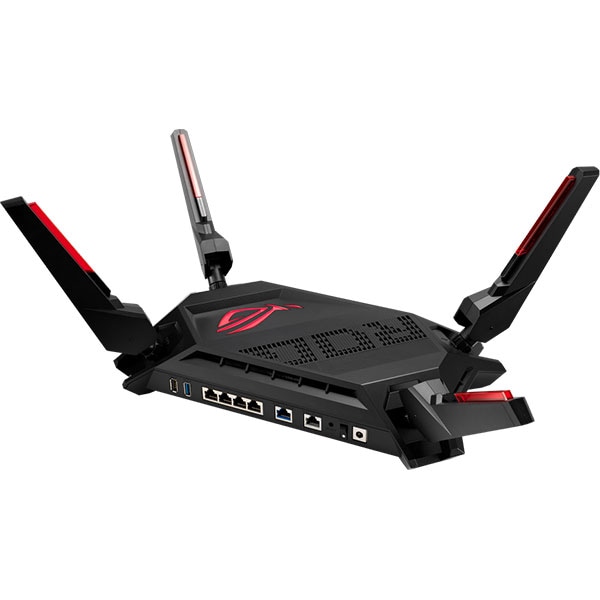 Router Wireless Gigabit ASUS ROG Rapture GT-AX6000, WI-Fi 6, Dual Band 1148 + 4804 Mbps, USB 3.2, negru