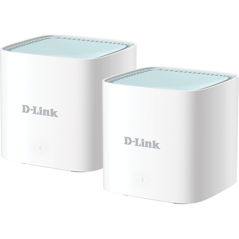 Sistem Wireless Mesh D-LINK EAGLE PRO AI AX1500, Wi-Fi 6, Dual Band 300 + 1201 Mbps, 2 buc, alb