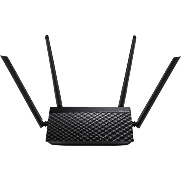 Router Wireless ASUS RT-AC51 AC750, Dual-Band 300 + 433Mbps, negru