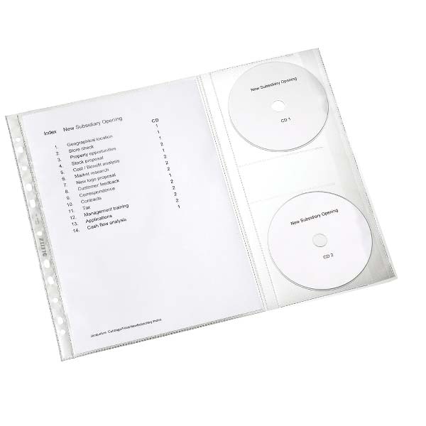 Folii protectie documente LEITZ tip Proiect, A4, 5 bucati