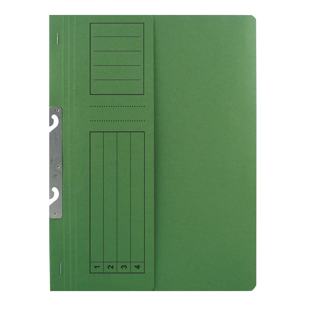 Dosar incopciat VOLUM, 1/2, A4, carton, 10 bucati, verde