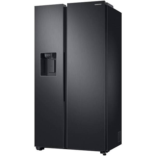 Side by Side SAMSUNG RS68N8220B1/EF, No Frost, 617 l, H 178 cm, Clasa F, Dozator apa, Twin Cooling Plus, negru