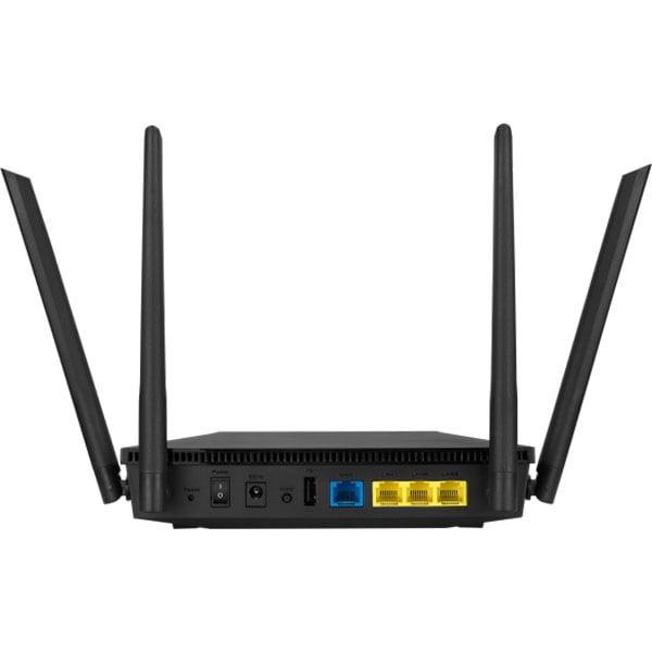 Router Wireless Gigabit ASUS RT-AX53U AX1800, Wi-Fi 6, Dual Band 574 + 1201 Mbps, negru