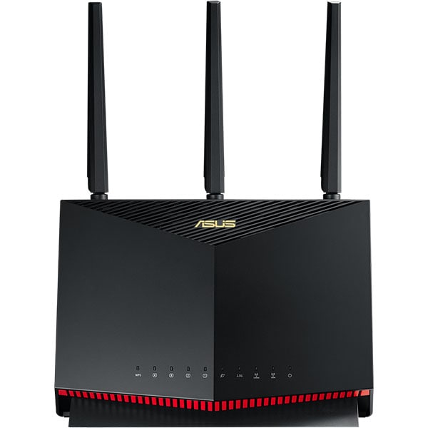 Router Wireless Gigabit ASUS RT-AX86S AX5700, Wi-Fi 6, Dual Band 861 + 4804, negru