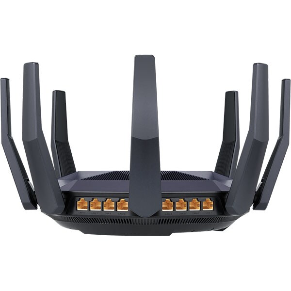 Router Wireless Gigabit ASUS RT-AX89X, Wi-Fi 6, Dual-band 1300 + 4804 Mbps, negru