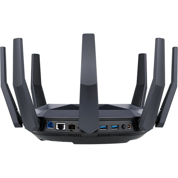 Router Wireless Gigabit ASUS RT-AX89X, Wi-Fi 6, Dual-band 1300 + 4804 Mbps, negru